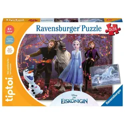 Ravensburger tiptoi - Spiel Puzzle für kleine Entdecker: Disney Die Eiskönigin - 2x24 Teile Kinderpuzzle ab 4 Jahren