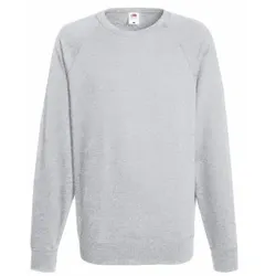 Fruit of the Loom Light Raglan Sweat Graumelliert Medium Herren