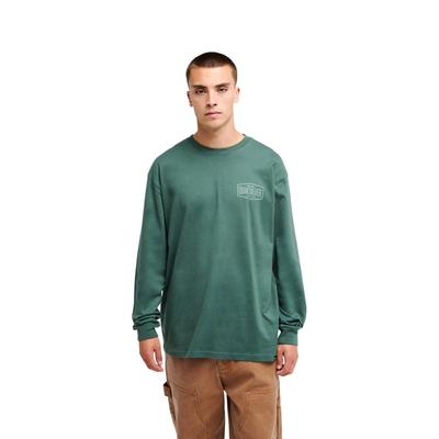 Langarmshirt QUIKSILVER "Surf Garage", Herren, Gr. M, grün (forest), Obermaterial: 100% Baumwolle., Shirts Langarmshirt