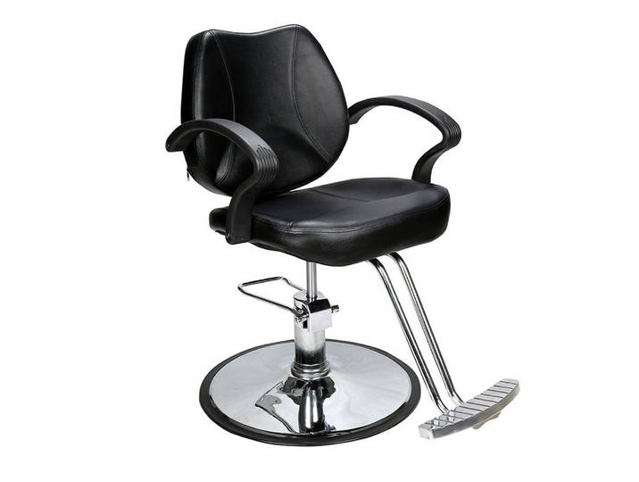 Barberpub Stuhl Barberpub Friseurstuhl Friseursessel 2057BK, Höhenverstellbar Hydraulisch, Kunstleder, drehbar