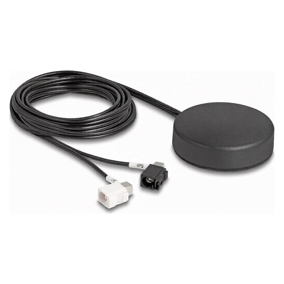 Delock 4G GNSS Antenne 1 x FAKRA A + 1 x FAKRA B Buchse 2 dB (4G) (90771)