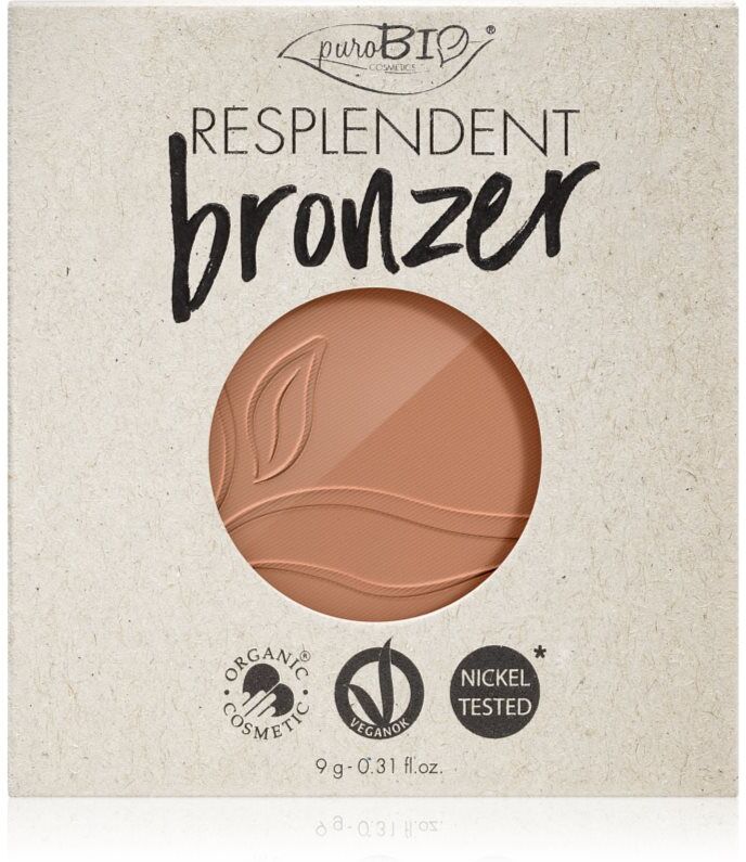 puroBIO Cosmetics Resplendent bronzer refill shade 05 Warm Brown 9 g