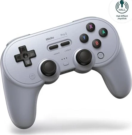 8BitDo Pro 2 Wireless Controller (Hall Effect Joystick) - Gray Edition - Nintendo Switch