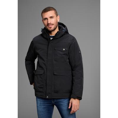 Funktionsjacke POLARINO, Herren, Gr. 48, schwarz, Obermaterial: 100% Polyamid. Futter: 100% Polyester. Wattierung: 100% Polyester, mit verstellbarem Klettverschluss, Jacken Funktionsjacke, Wassersäule 3000 mm, verschweißte Nähte