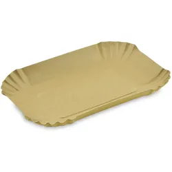 Pappschale fettdicht eckig kraft 18 x 13 x 3 cm