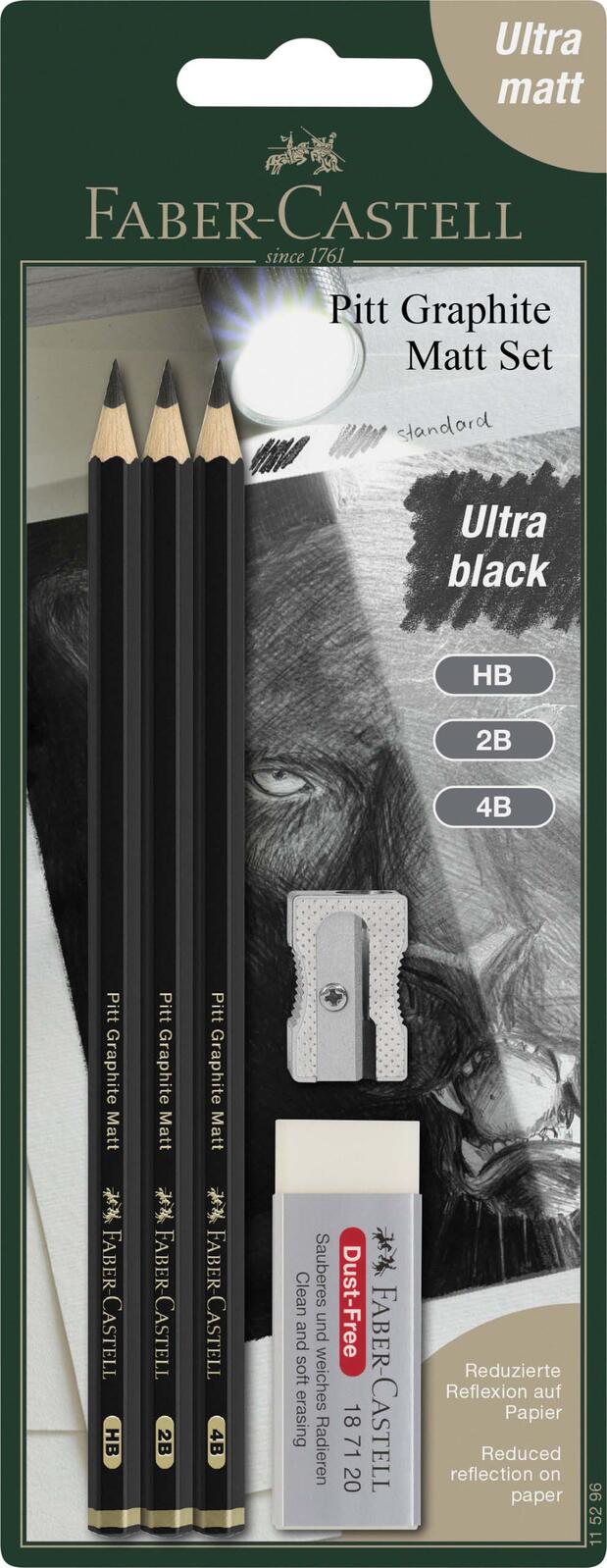 FABER-CASTELL Bleistift-Set Pitt Graphite 115296