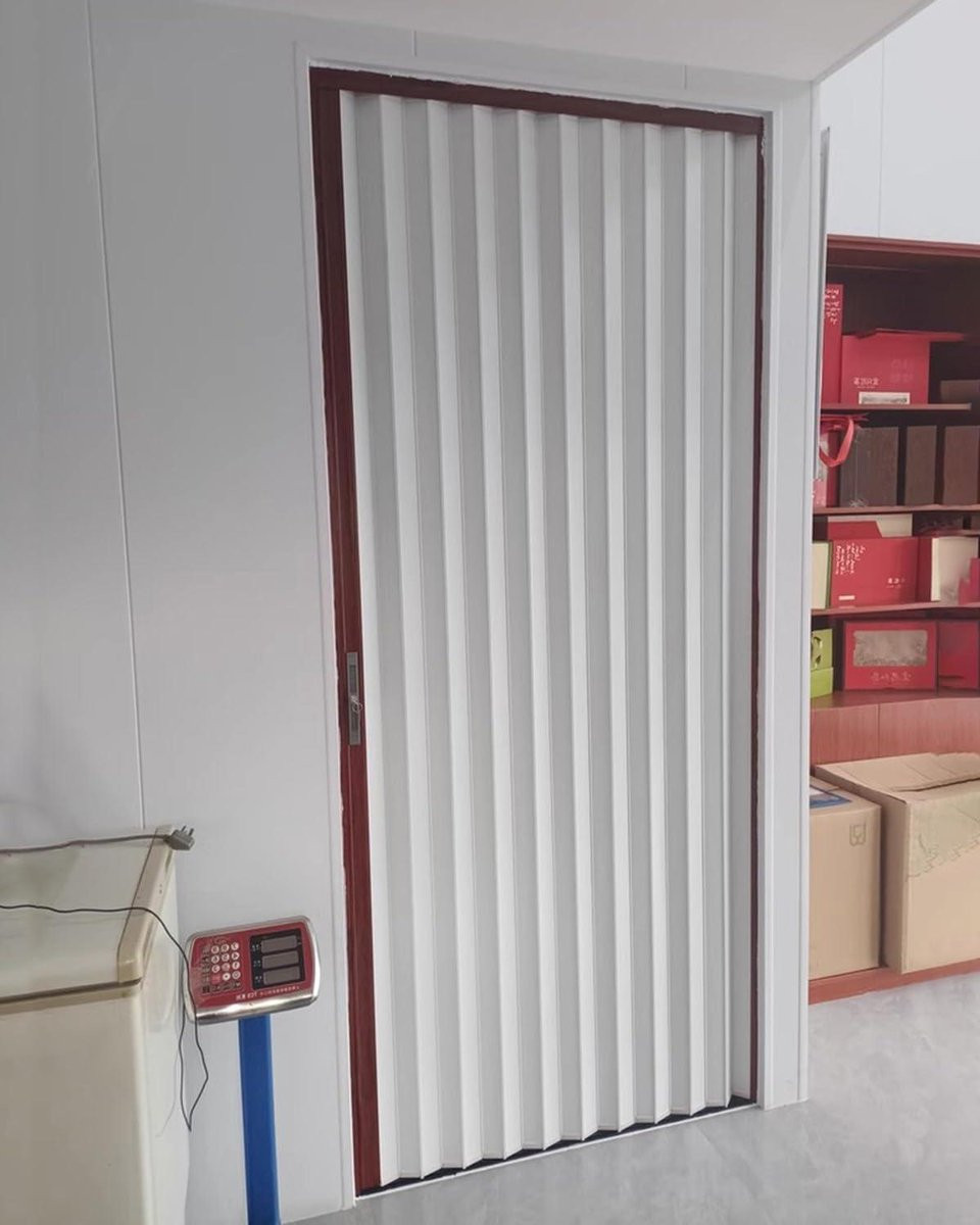 Aluminium Accordeon Deur Vouwdeur Binnen voor Ruimte Verdelen - Aluminiumkleur - Tot 203 cm Hoog