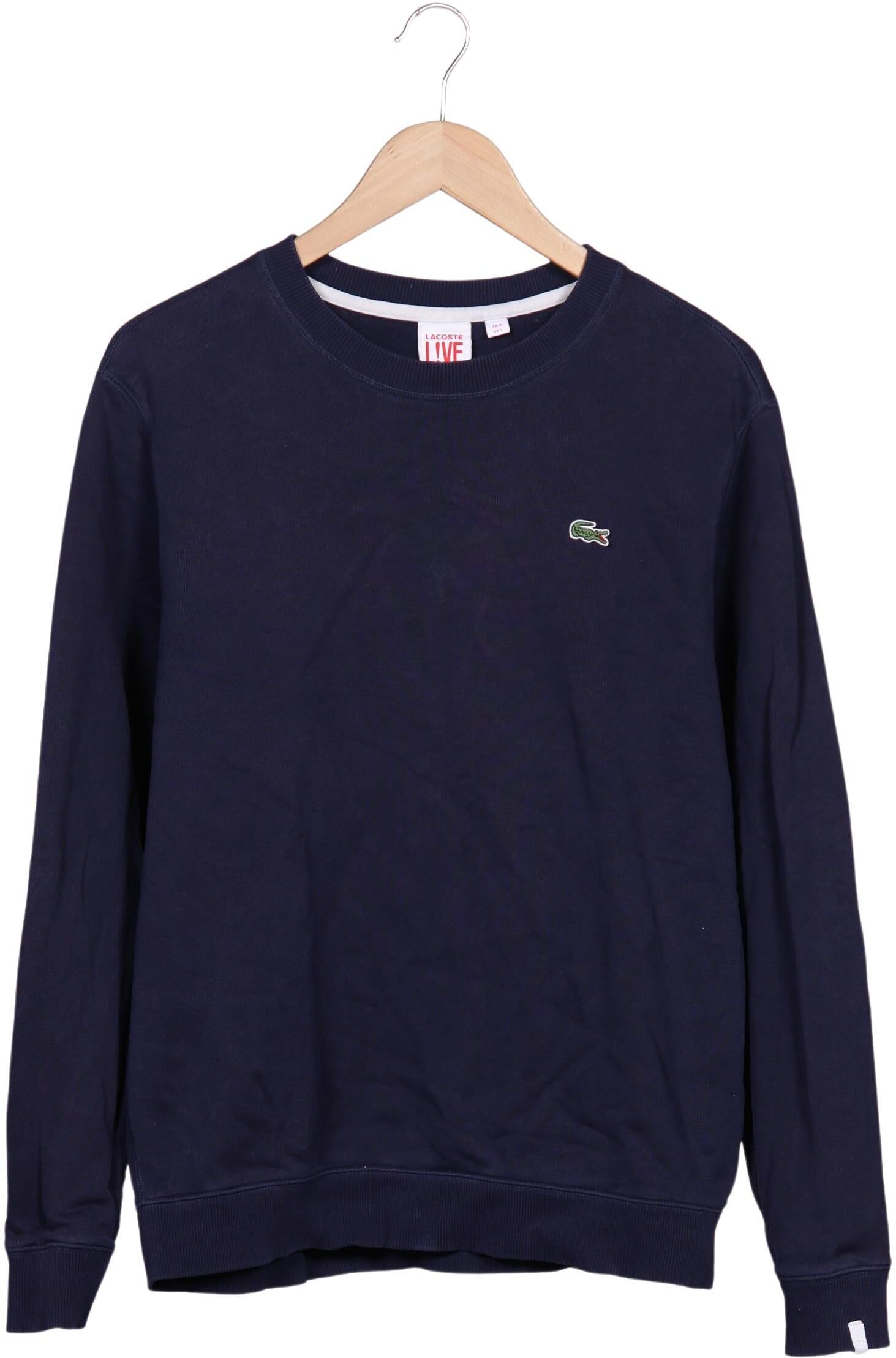 Lacoste L!Ve Herren Sweater, Marineblau, Gr. L, Baumwolle - Second Hand