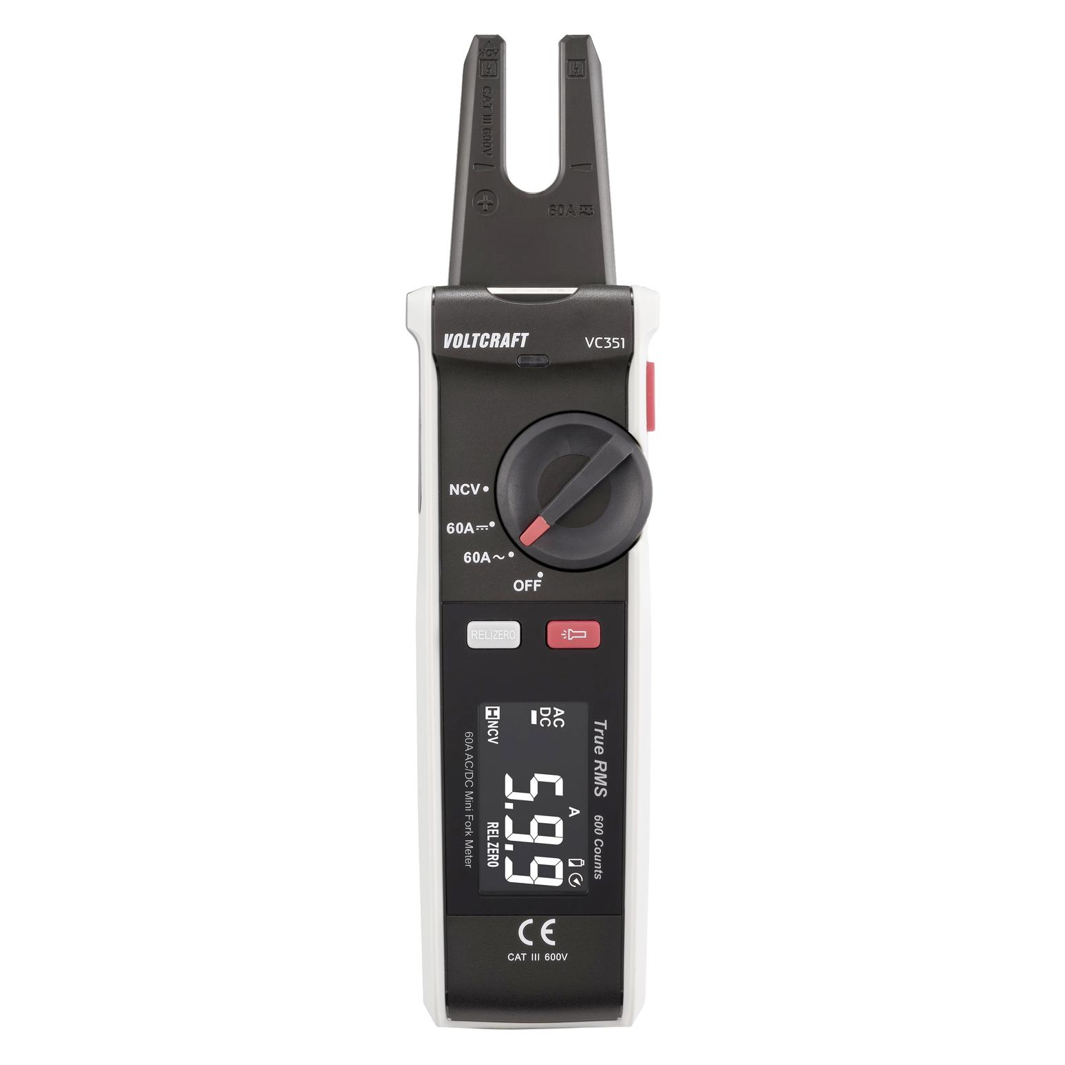 Voltcraft VC351 Stromzange CAT III 600V Anzeige (Counts): 600 (CAT III 600V, Zangenstrommesser) (VC-14465990)
