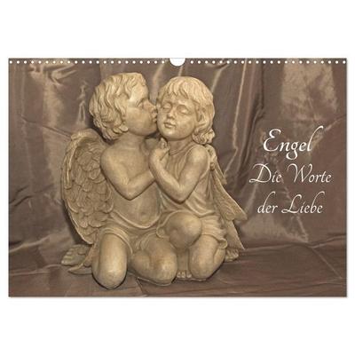 Engel - Die Worte der Liebe (Wandkalender 2027 DIN A3 quer), CALVENDO Monatskalender