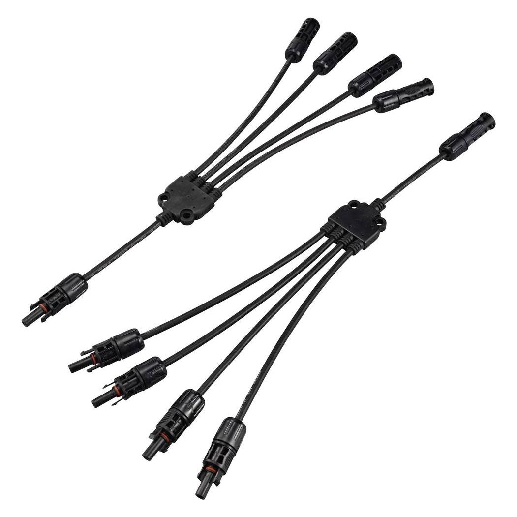 Sygonix SY-6407994 Solaranlagen Anschluss Adapterkabel Schwarz 46.5 cm (SY-6407994)