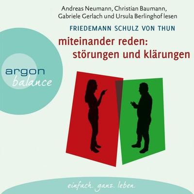 Miteinander reden: Störungen und Klärungen - Friedemann Schulz Thun, Audio, 9783732480210