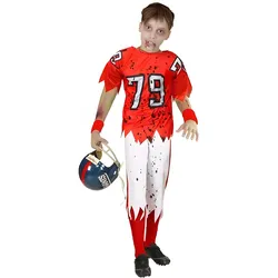 Widmann ZOMBIE AMERICAN FOOTBALL PLAYER (Muskelshirt, Hose), 158 cm / 11-13 Years (158)
