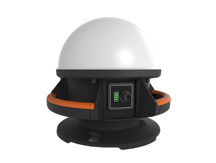 KYF Projecteur de chantier hybride 50 W 360 ° à pince, 5 500 lm, avec batterie externe