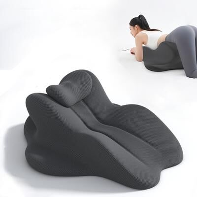 Cozy Casa Charm Ergonomic Memory Foam Wedge Pillow For Bed Back & Neck Support Bed Wedge Reading Pillow blue