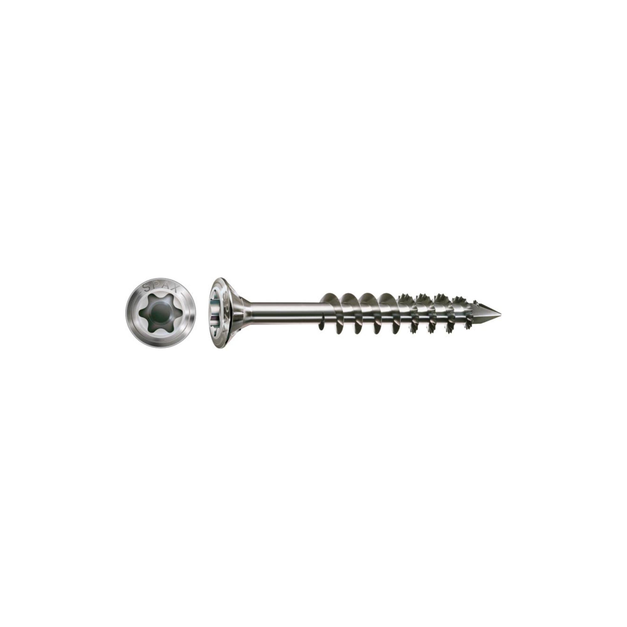 Spax Fassade 5 x 80 mm LinsenSenkkopf T-STAR plus Teilgewinde CUT-Spitze Edelstahl rostfreiei A2 (4003530184147)