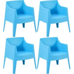 CLP 4er Set Stühle Bartal   Farbe: blau