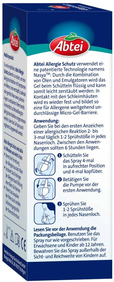 Abtei Allergie Schutz Nasen-Gel-Spray Spray 20 ml 20 ml Spray