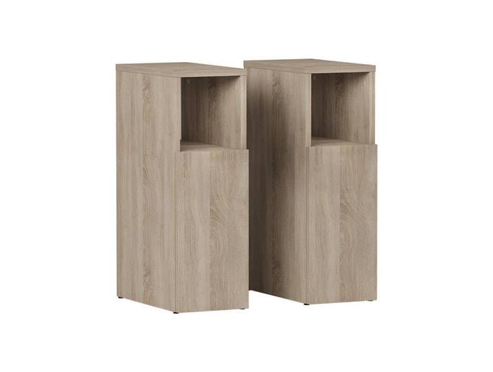 Vicco Nachttisch Enton Sonoma 2er set, Sonoma Eiche, Rechteckig, 20x59.5x35 cm, Schlafzimmer, Nachtkästchen