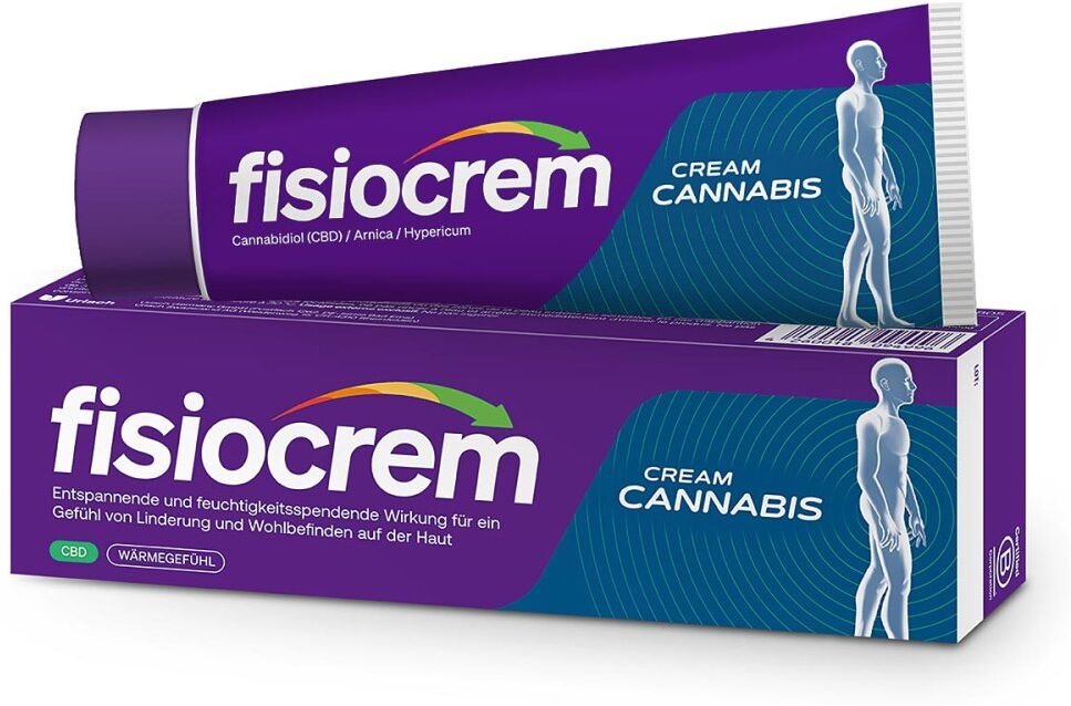 Fisiocrem Cream Cannabis zur Pflege der Haut, mit Wärmeeffekt