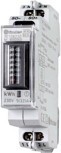 Finder 7E.13.8.230.0010 7E.13.8.230.0010 Wechselstromzähler mechanisch 32A MID-konform: Ja 1St.