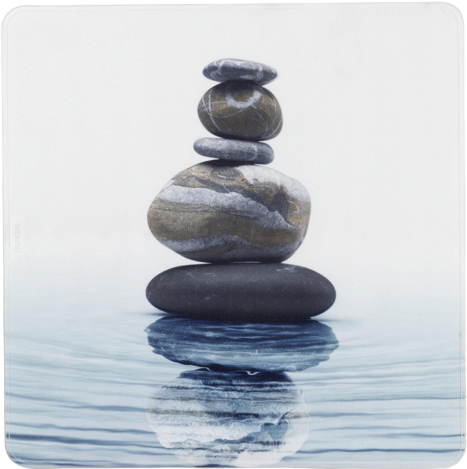 Duscheinlage WENKO "Meditation", bunt, B:54cm L:54cm, Kunststoff, Wanneneinlagen, Duscheinlage bunt B/L: 54cm x 54cm