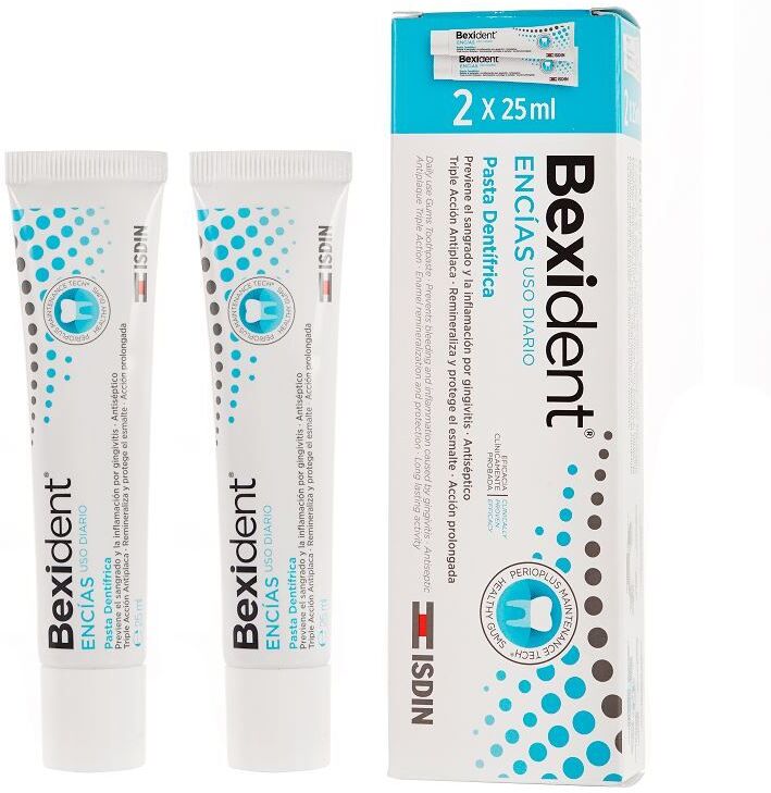 Isdin Bexident Gums Zahnpasta für den täglichen Gebrauch, 2 x 25 ml
