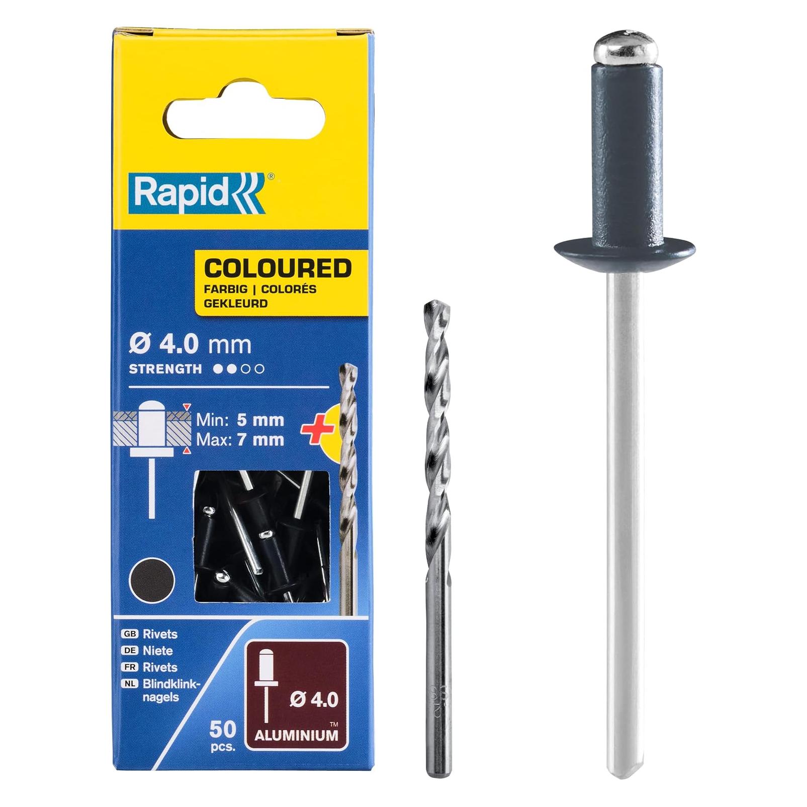 Rapid Dunkelgraue Blindniete Ø 4,0 x 10 mm (5001465)