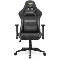COUGAR Gaming-Stuhl Armor One V2 Gold F, PVC/Stoff, Schwarz