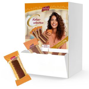 Coppenrath Kekse Kakao-Schnitten, im Thekendispenser, je 30g, 60 Pack