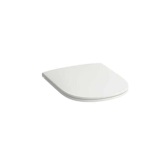 Laufen Lua WC-Sitz H8910830000001 mit Deckel, slim, abnehmbar, weiß, mit Absenkautomatik