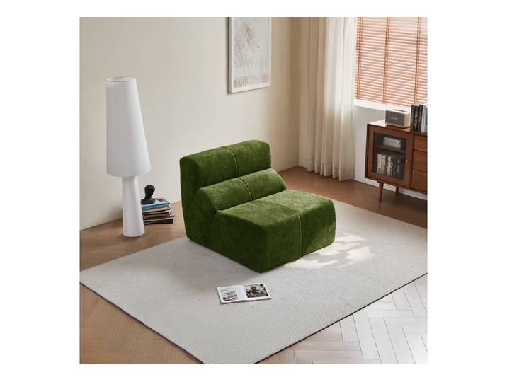 i@home Sofa Einzelsofa, Komprimiertes Sofa, Luxus Wolken-Weicher Regentropfen-Velvet Einzelsofa-Stuhl