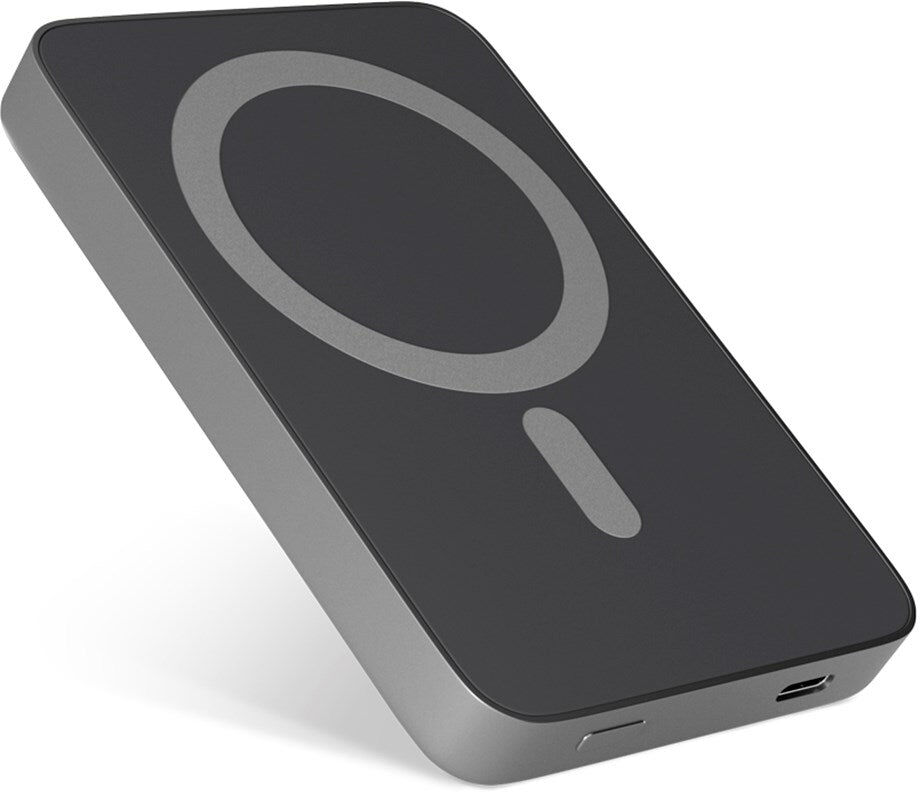 Epico Resolve Mag+ Magnetisk Powerbank 20W PD 5.000 mAh m. USB-C - MagSafe Kompatibel - Space Grey