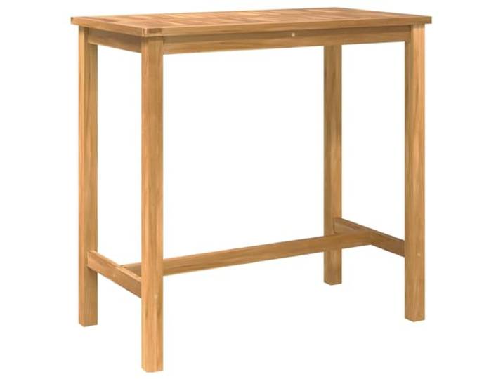 KTHLBRH Bar-Set für den Außenbereich, 5 Stück, unbehandelt, massives Wetterfest, integrierte Fußstütze, Lattenrost-Design, pflegeleicht