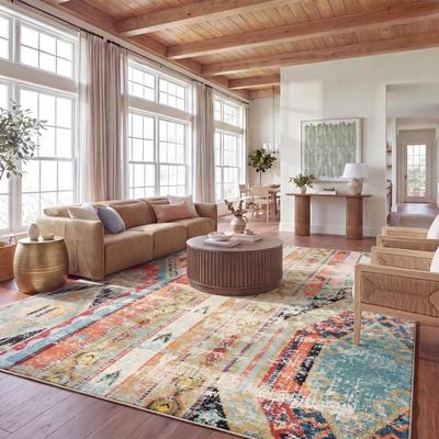SAFAVIEH Monaco Lumturije Distressed Boho Rug