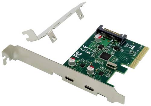 Conceptronic EMRICK07G 2 Port USB-C 3.1 Gen2 Schnittstellenkarte PCIe, USB-C PCIe x4