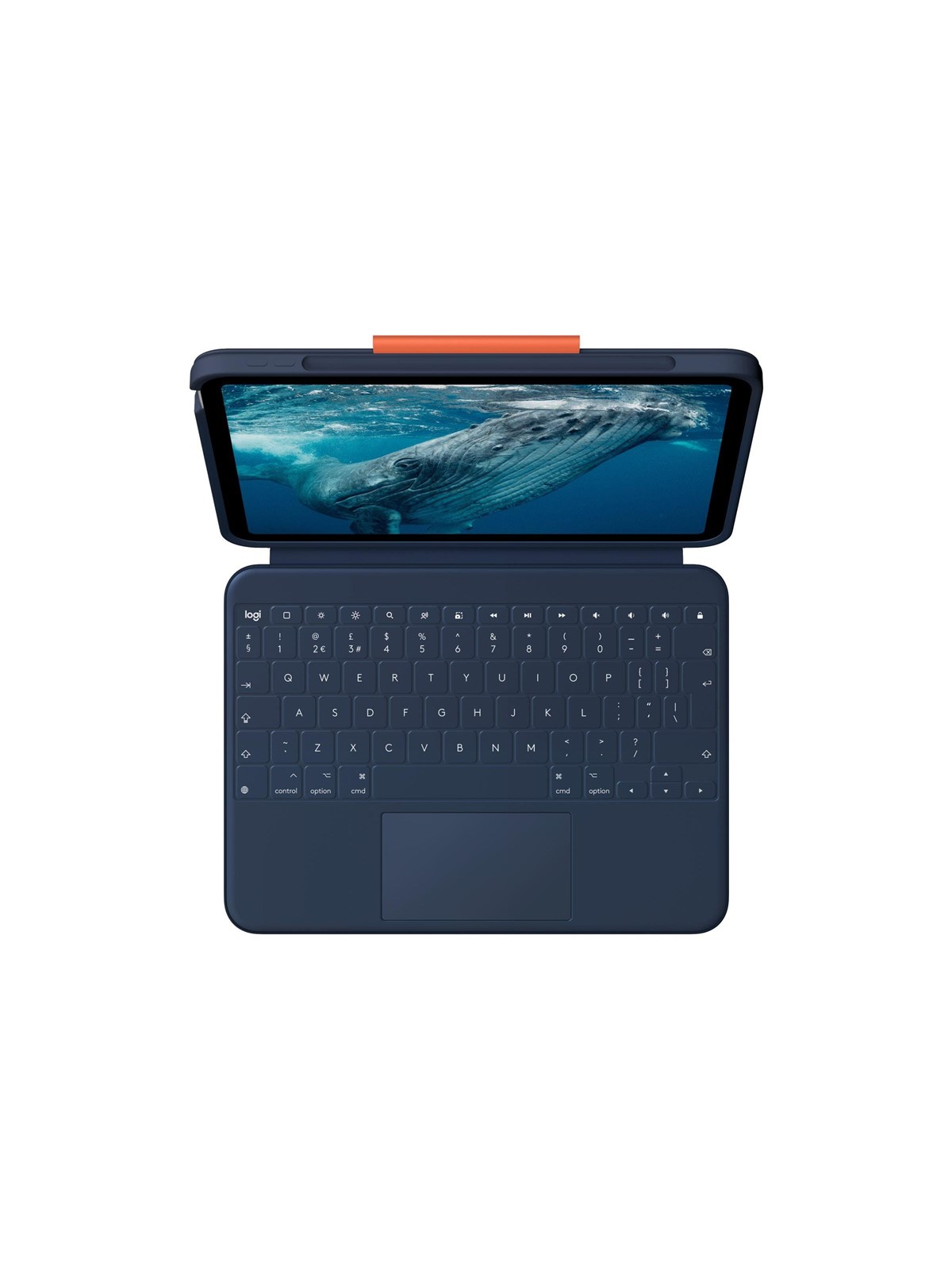 Logitech Rugged Combo 4c Touch - Tastatur & Folio-Set - Dänisch/Norwegisch/Schwedisch/Finnisch - Blau