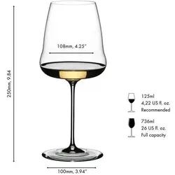 Riedel Weinflügel Chardonnay-Glas, Weingläser, Transparent