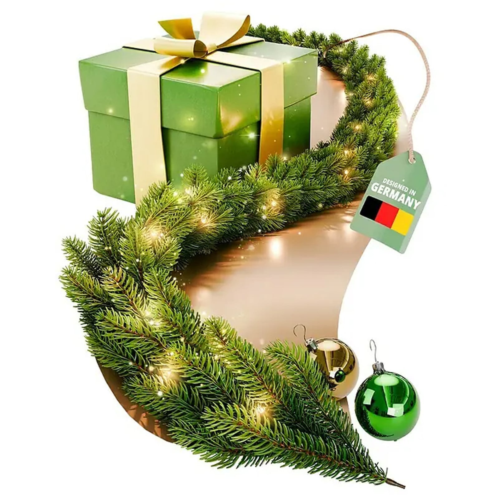 home24 Kunstplant Guirlande met LED 30cm