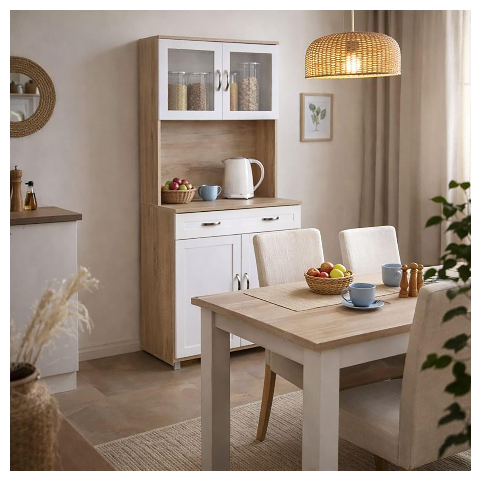 HTI-Living Küchenbuffet Sonoma/Weiß Blanca