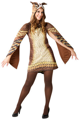 buttinette Kleid "Eule", braun