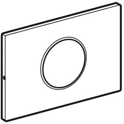 Geberit BetPl. Sigma10 zu WC-Strg. mit 242792SN1 elektron. Sp-Ausl. Edelstahl verschraubt
