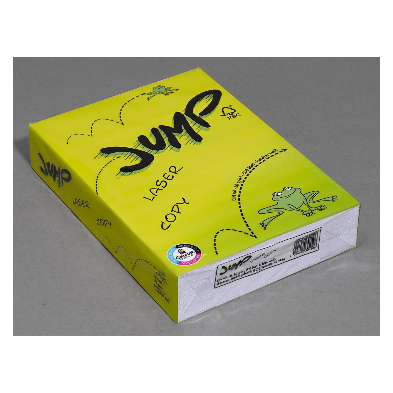 Jump Kopierpapier Laser+ Kopier-Papier A4 DIN A4 80 g/m² (A4, 80 g/m²) (35513)