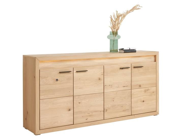 Linea Natura Sideboard CLEVELAND, wildeiche, Teilmassiv