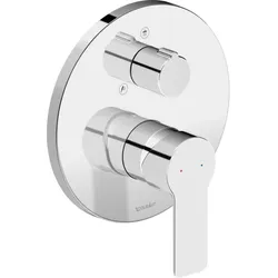 Duravit D-Code Einhebel-Duscharmatur DC4210012010 Unterputz, Keramikmischsystem, Chrom Hochglanz, Ø170 mm