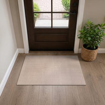 World Rug Gallery Linear Block Machine Washable Non-Slip Backing Area Rug