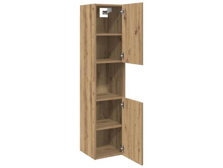 Armoire de salle de bain suspendue chêne artisanal 30x30x130 cm_2 ans garantie_46819