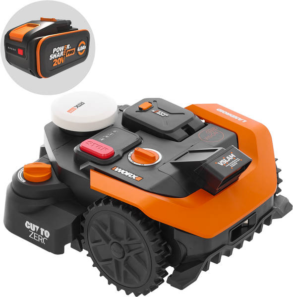 Worx Landroid Vision Cloud WR308E - Robot Tagliaerba - Senza impianto