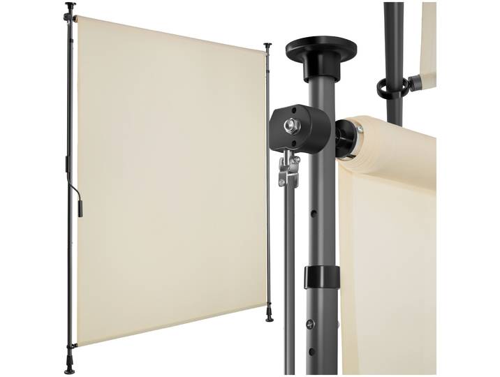 Store banne TAIJA avec manivelle - 120 x 310 cm, beige