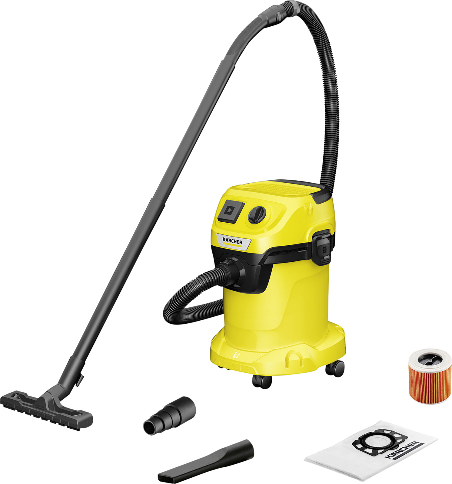 Kärcher WD 3 P V-17/4/20 stofzuiger met accessoires, 1000 Watt